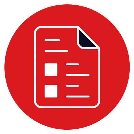 icon of a file with a list